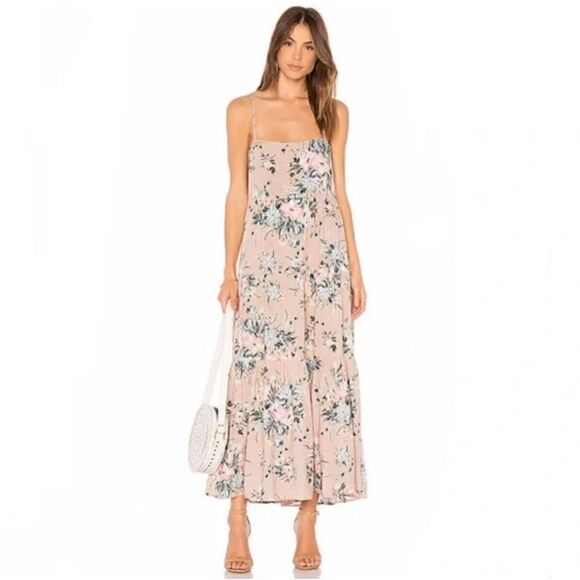 Auguste Blush Scarlett Floral Maxi Slip Dress size 2 - Picture 1 of 7